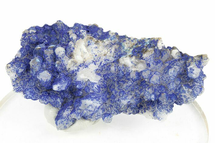 Vibrant Azurite on Quartz Crystals - China #252072